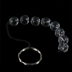 Boules anales transparentes en verre Orbs