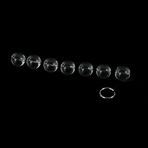 Boules anales transparentes en verre Orbs