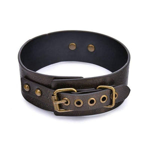 Genuine Vintage Leather BDSM Collar