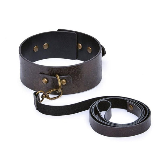 Genuine Vintage Leather BDSM Collar product view