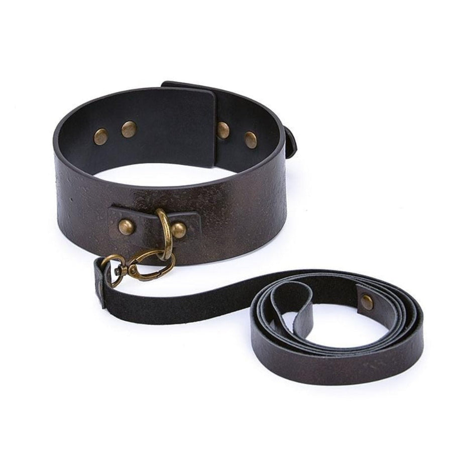 Genuine Vintage Leather BDSM Collar product view