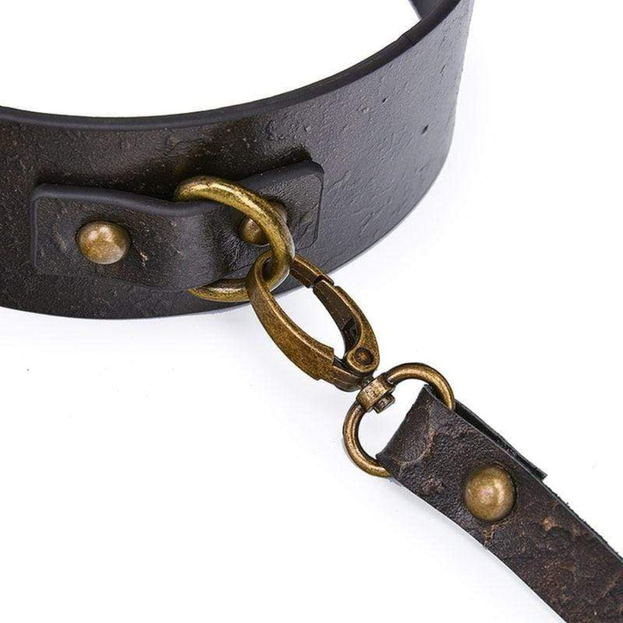 Genuine Vintage Leather BDSM Collar, gallery view 6