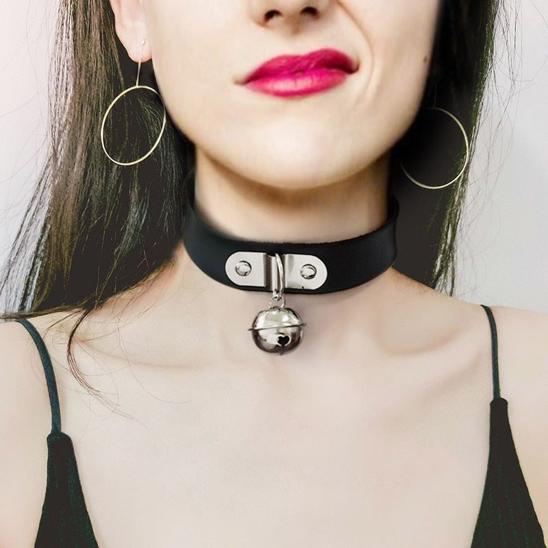 Submissive Slave Choker w/ Bell, gallery view 2