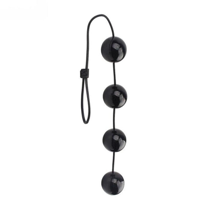 Out String Blacked Anal Beads, gallery view 3