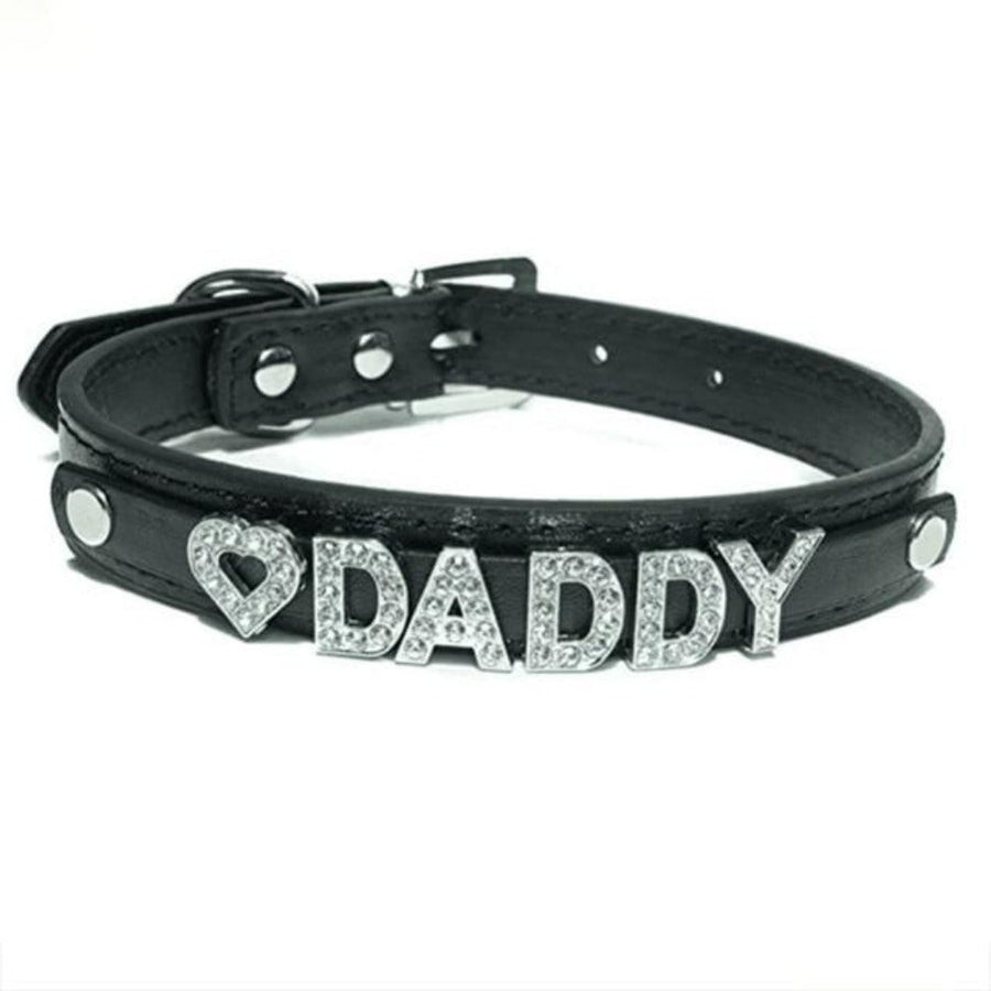 Female DDLG Bling Choker Collar, gallery view 4