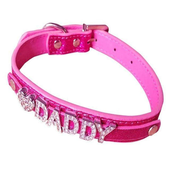 Female DDLG Bling Choker Collar product view