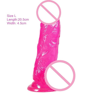 Lifelike 6 Inch Dildo With Testicles and Suction Cup BDSM