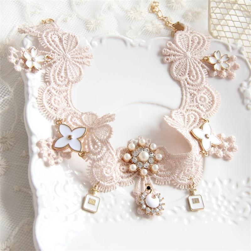 Vintage Cosplay Party Lace Collar, gallery view 2