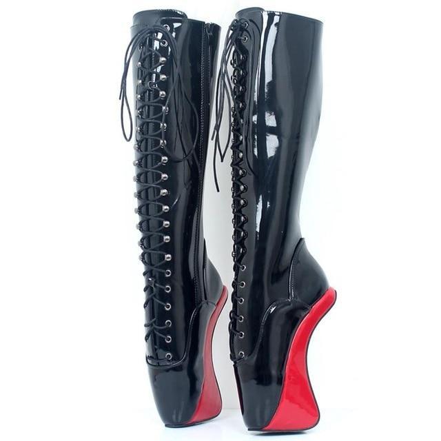 7 Inches Hoof Pointed Toe Ballet Boots, gallery view 2