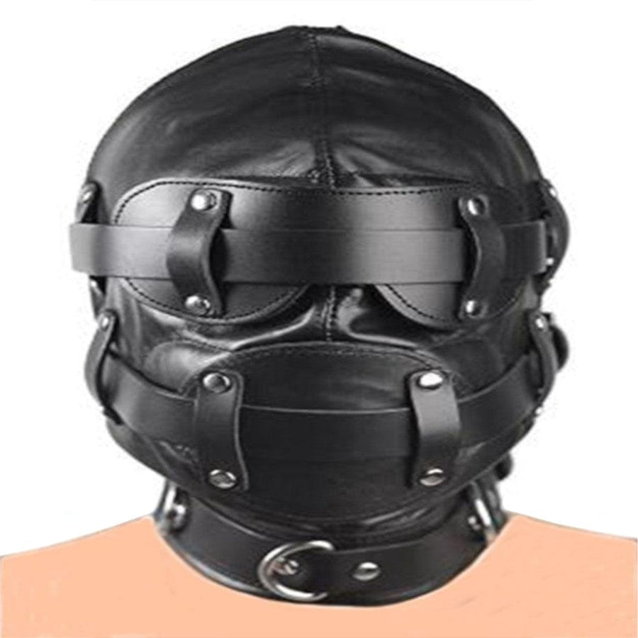 Ultimate Slave Punishment Leather Hood BDSM, gallery view 2