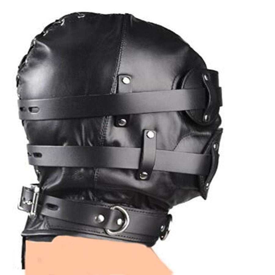 Ultimate Slave Punishment Leather Hood BDSM, gallery view 4