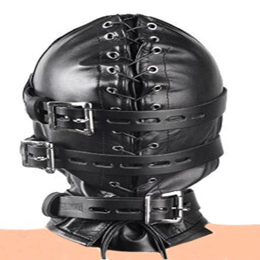 Ultimate Slave Punishment Leather Hood BDSM, gallery view 3
