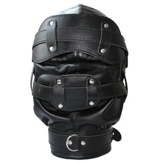 Ultimate Slave Punishment Leather Hood BDSM product view