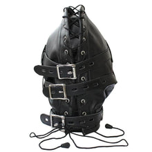 Load image into Gallery viewer, Ultimate Slave Punishment Leather Hood BDSM
