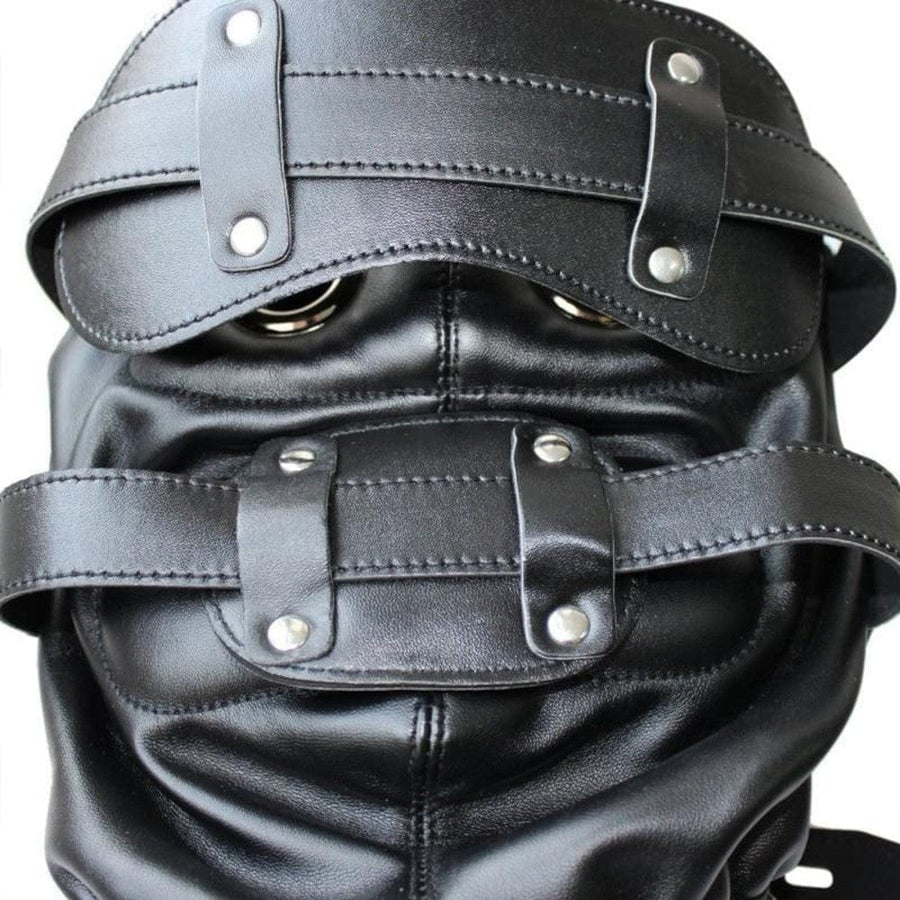 Ultimate Slave Punishment Leather Hood BDSM, gallery view 5