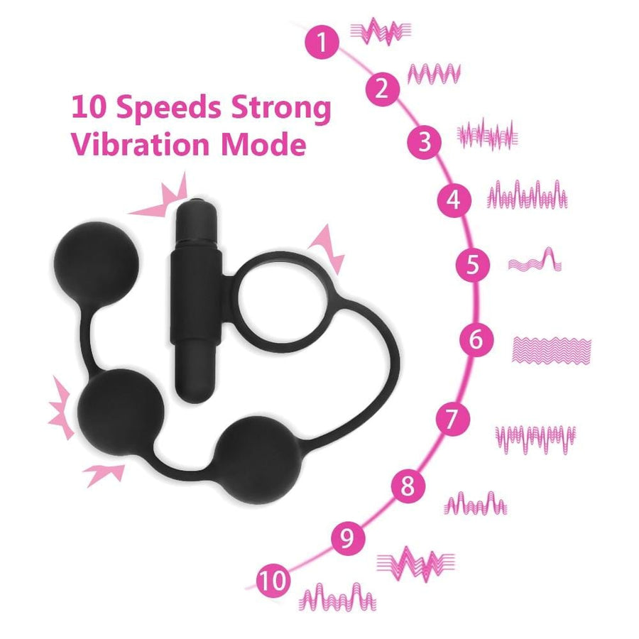 10-Speed Foreplay Ally Vibrating Sex Beads, gallery view 6