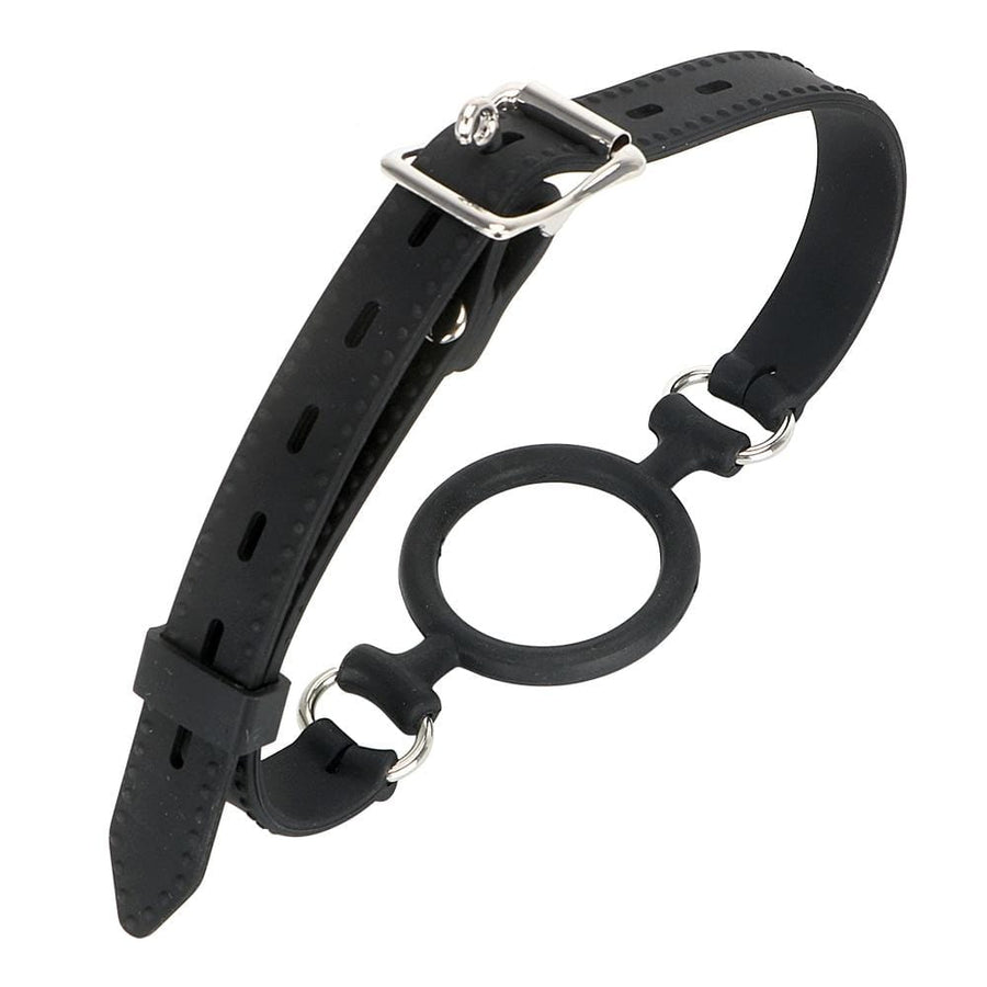 Black Silicone Ring Gag BDSM, gallery view 4