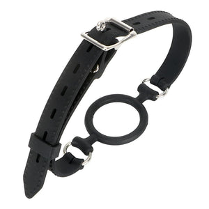 Black Silicone Ring Gag BDSM