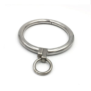 Edelstahl BDSM Halsband mit Ring BDSM