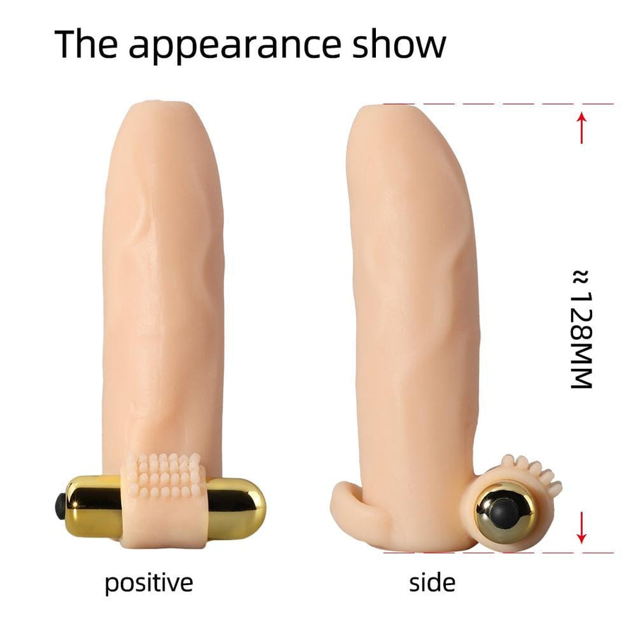 Uncircumcised Vibrating Cock Sleeve Stimulator BDSM, gallery view 5