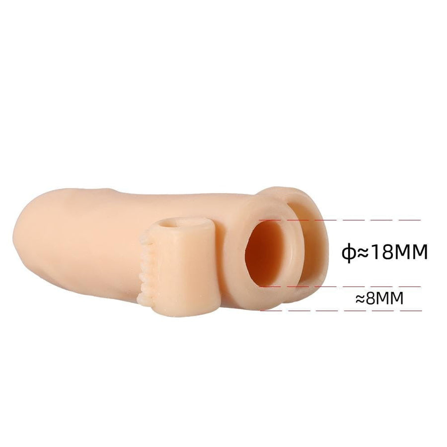 Uncircumcised Vibrating Cock Sleeve Stimulator BDSM, gallery view 4
