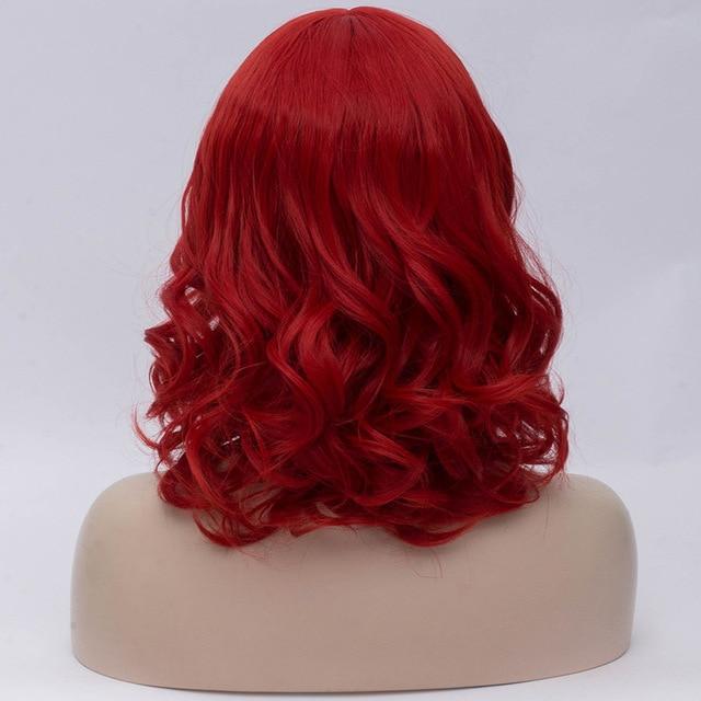 14 Inches Short Wavy Wig with Bangs, gallery view 6