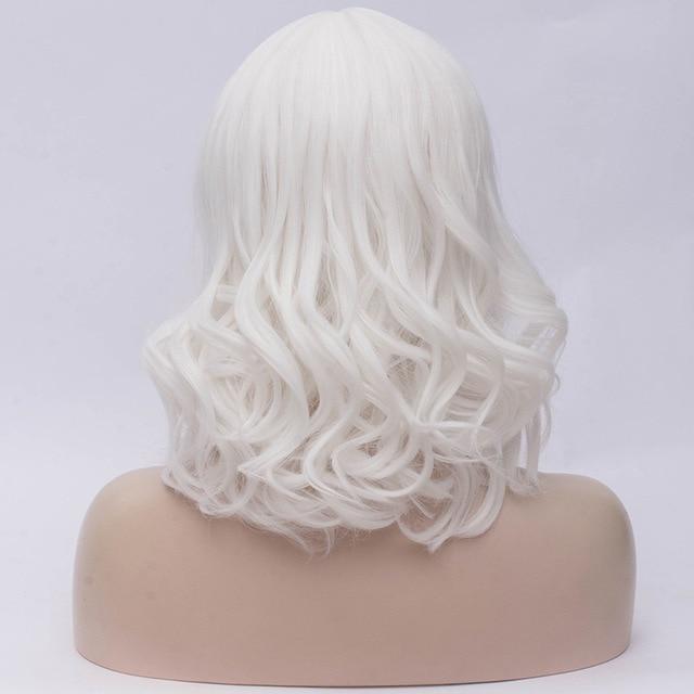 14 Inches Short Wavy Wig with Bangs, gallery view 4