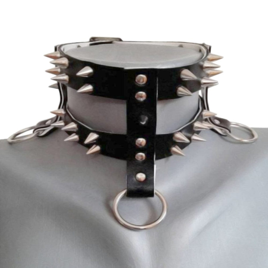 Spiked Hardcore Bondage Collar product view