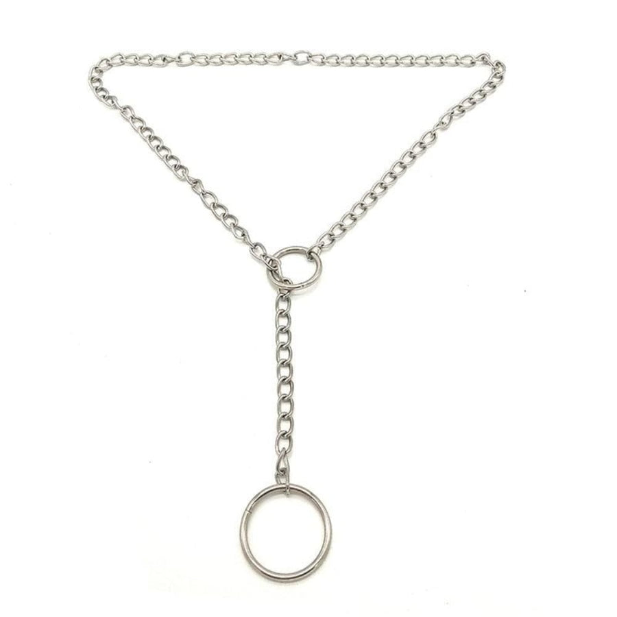 Choker Silver Collar Necklace, gallery view 4