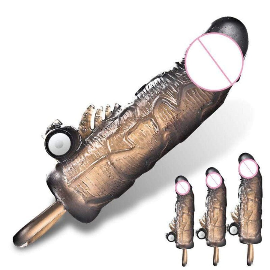 Meaty Satisfaction Vibrating Cock Sleeve BDSM product view