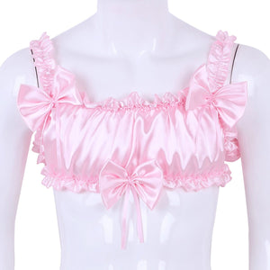 Lily Sissy-BH aus Satin und Schleifen