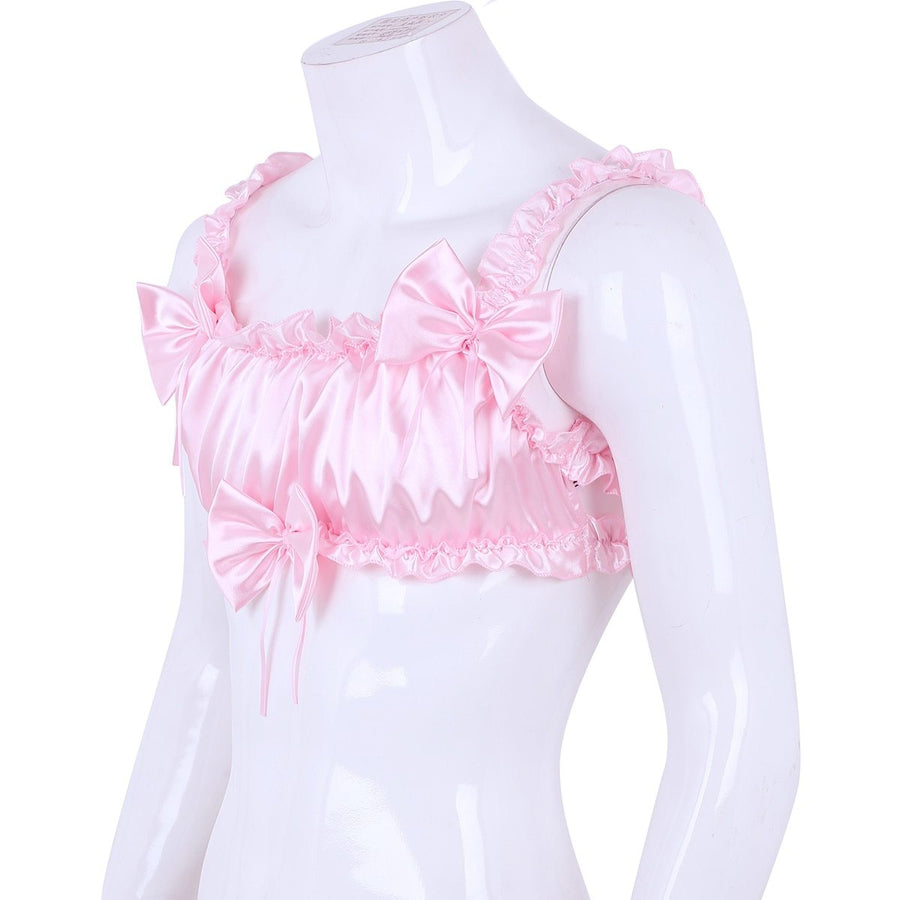 Lily Satin & Bows Sissy Bra, gallery view 6