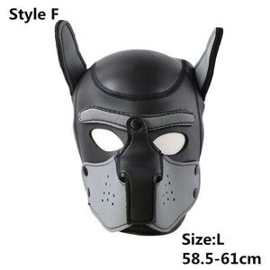 Gepolsterte Doggie Cosplay Haube BDSM