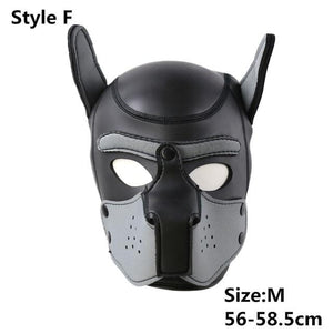 Gepolsterte Doggie Cosplay Haube BDSM