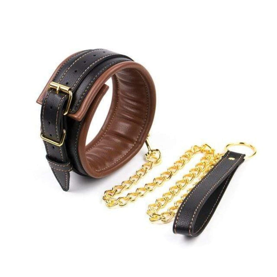BDSM Chained and Padded Collar product view