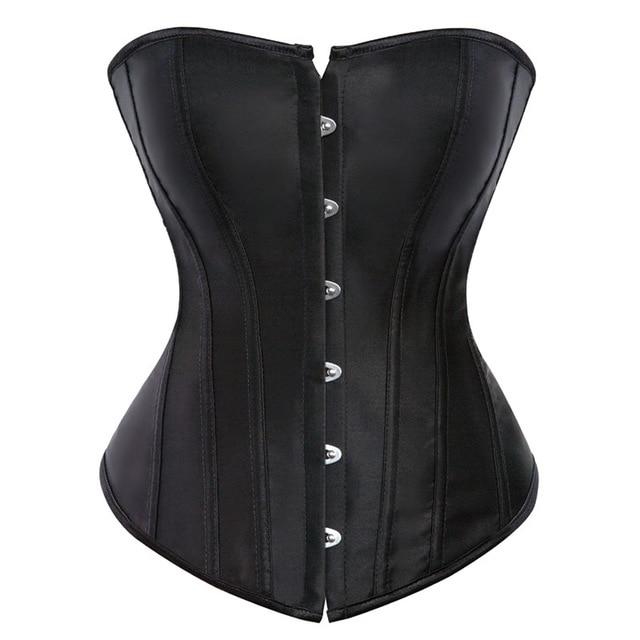 Satin Fetish Sissy Corset, gallery view 2