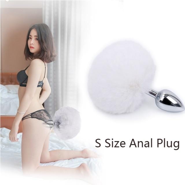 Bunny Tail Butt Plug 4.5 Inches Long, gallery view 14