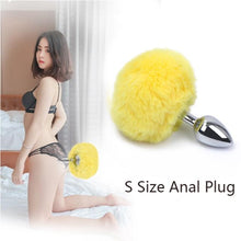 Load image into Gallery viewer, Bunny Tail Butt Plug 4.5 Inches Long
