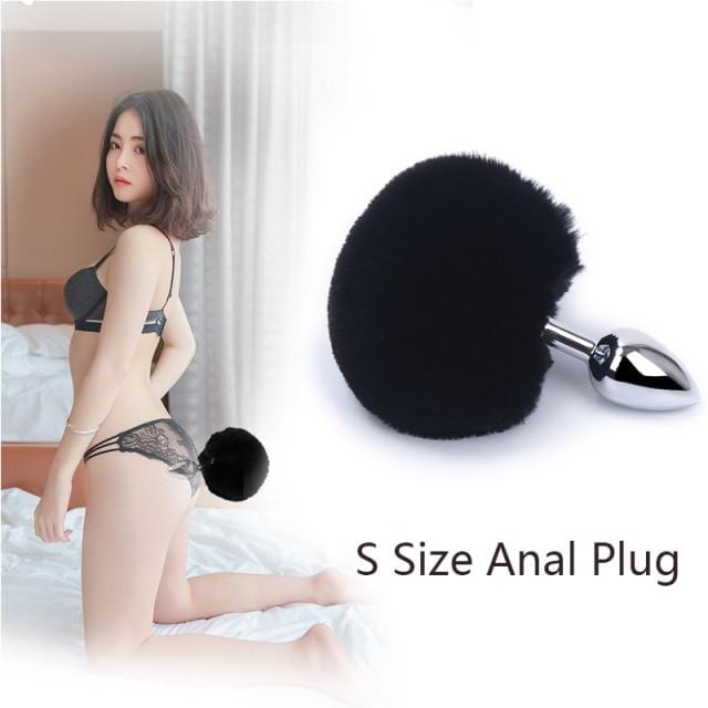 Bunny Tail Butt Plug 4.5 Inches Long, gallery view 21