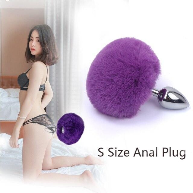 Bunny Tail Butt Plug 4.5 Inches Long, gallery view 29