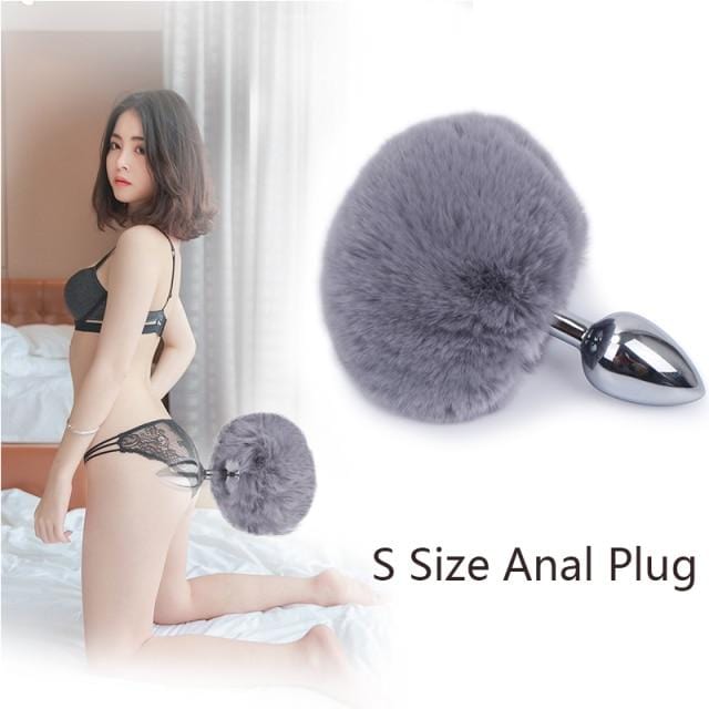Bunny Tail Butt Plug 4.5 Inches Long, gallery view 44