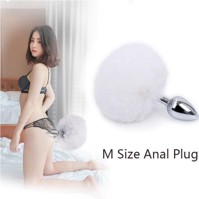Bunny Tail Butt Plug 4.5 Inches Long, gallery view 24