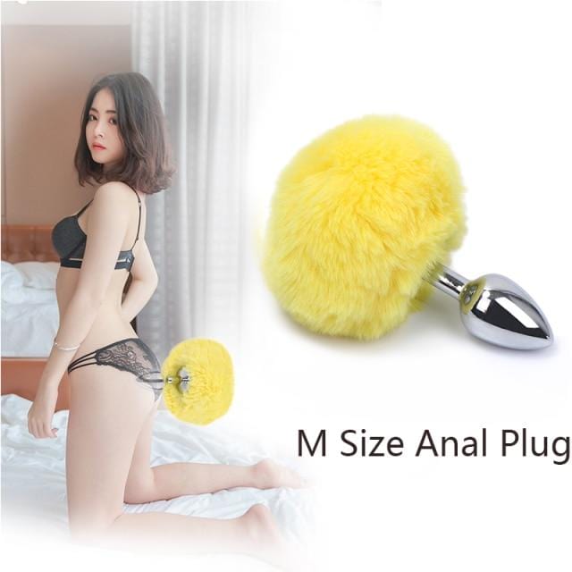 Bunny Tail Butt Plug 4.5 Inches Long, gallery view 34
