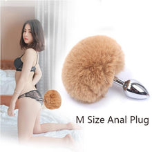 Load image into Gallery viewer, Bunny Tail Butt Plug 4.5 Inches Long
