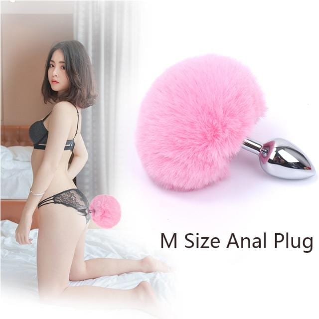 Bunny Tail Butt Plug 4.5 Inches Long, gallery view 27