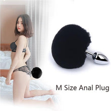 Lade das Bild in den Galerie-Viewer, Bunny Tail Butt Plug 4,5 Zoll lang
