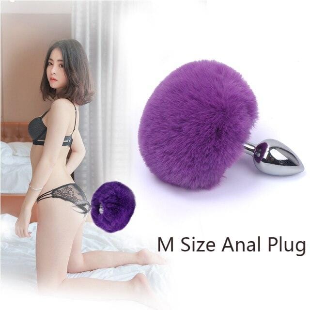 Bunny Tail Butt Plug 4.5 Inches Long, gallery view 18