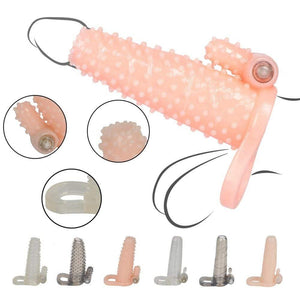 Single-Frequency Hollow Vibrating Cock Sleeve BDSM