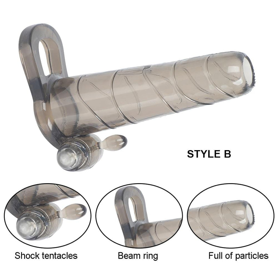 Single-Frequency Hollow Vibrating Cock Sleeve BDSM, gallery view 9