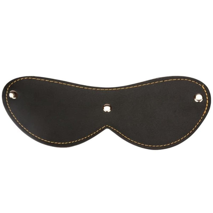 Black Leather Sex Blindfold BDSM, gallery view 2